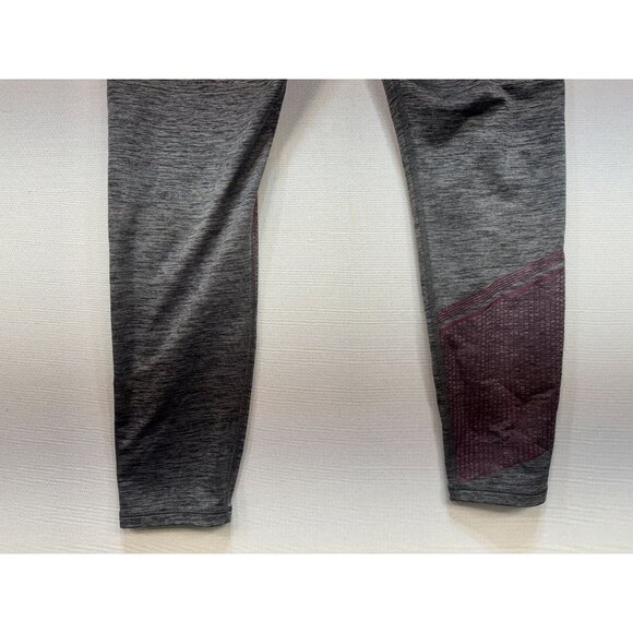 Under Armour Womens High Rise Leggings Size 2XL Heather Gray Colorblock Pull On - Picture 11 of 13
